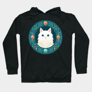 Turkish Angora Cat Xmas Ornament, Love Cats Hoodie